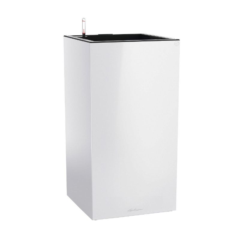 Lechuza CANTO High LED Self-Watering Planters (White High-Gloss)
